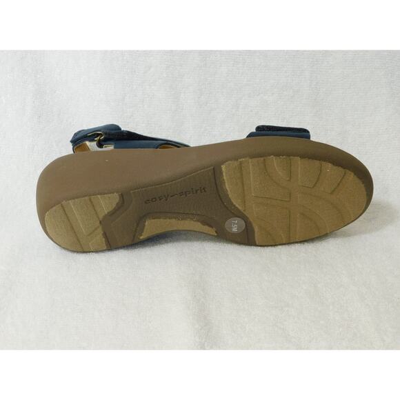 W648 Easy Spirit Navy Kimberly Women's Sandals Size 7.5 M - Picture 5 of 5